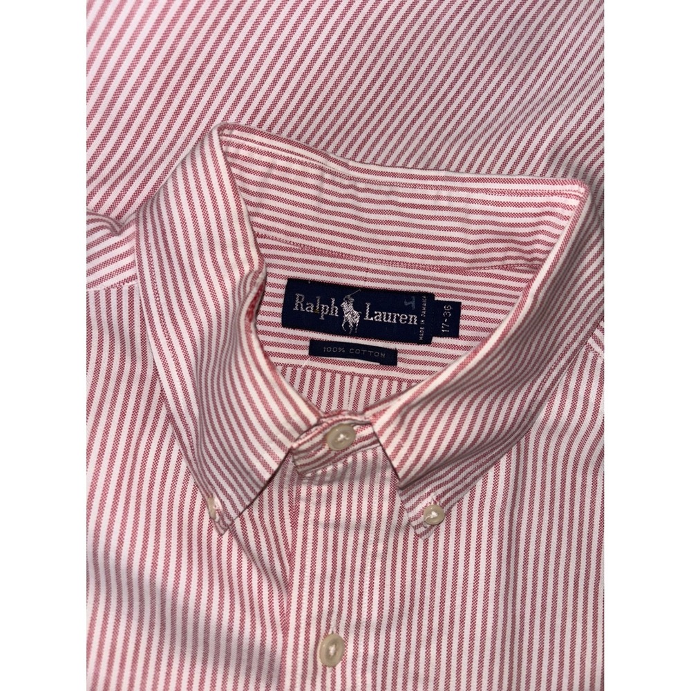 Ralph Lauren Mens 17-36 Long Sleeve Striped Button Down Shirt Classic Fit Office - Picture 3 of 5
